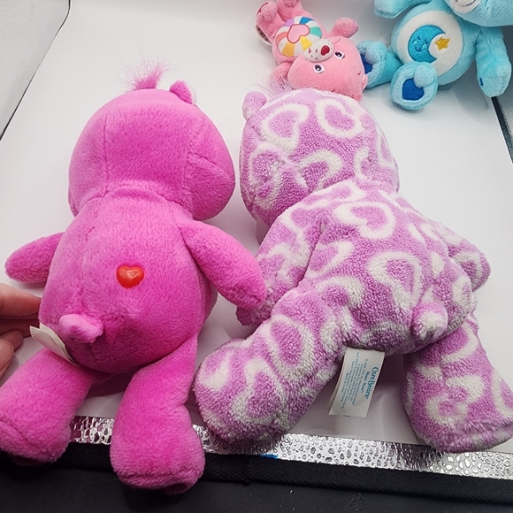 2005-07 Care Bears Share Bear Valentine's Day Bedtime Hopeful Heart Shine Bright - Picture 2 of 7